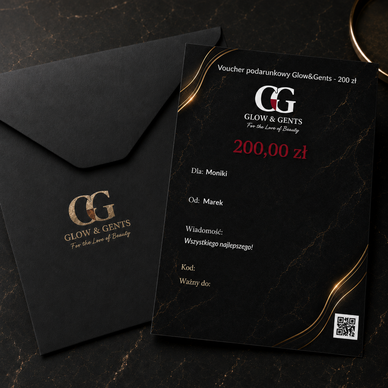 Voucher podarunkowy Glow&Gents - 200 zł